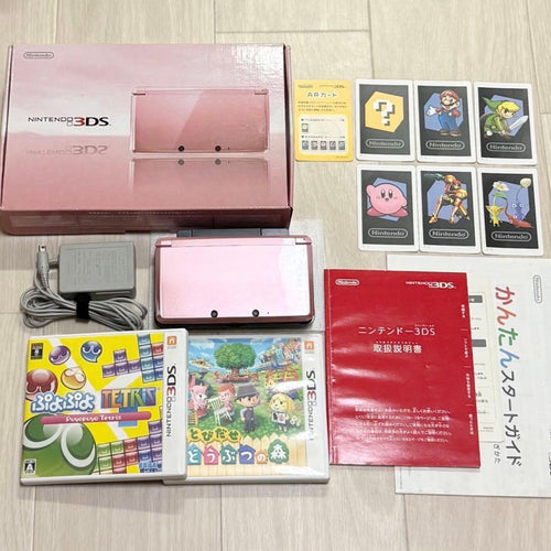 nintendo ctr-001 pink handheld console front view
