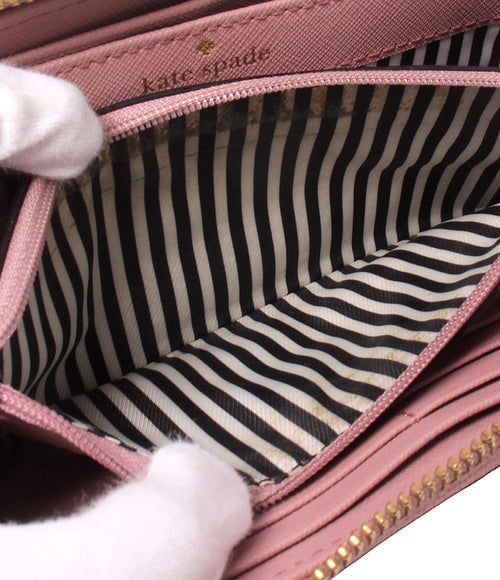 kate spade pwru5073b pink wallet interior details