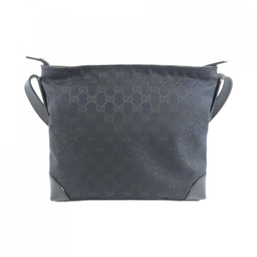 gucci black shoulder bag front view