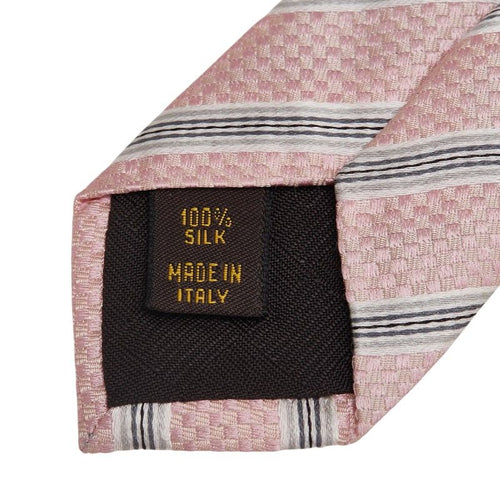 louis vuitton grey / pink necktie accessories included