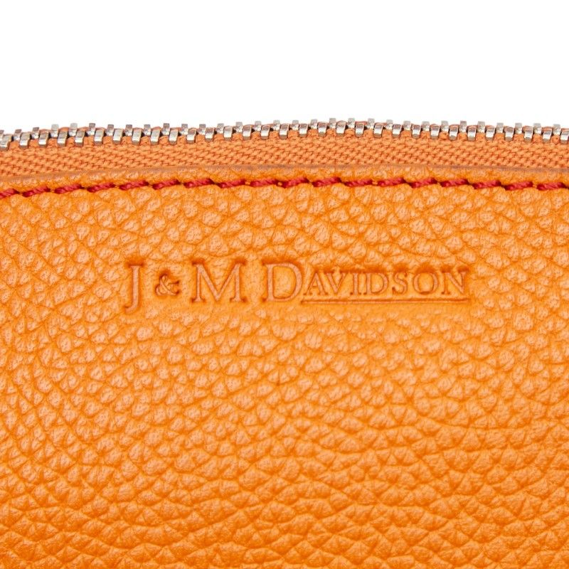 j&m davidson orange tote bag functional details