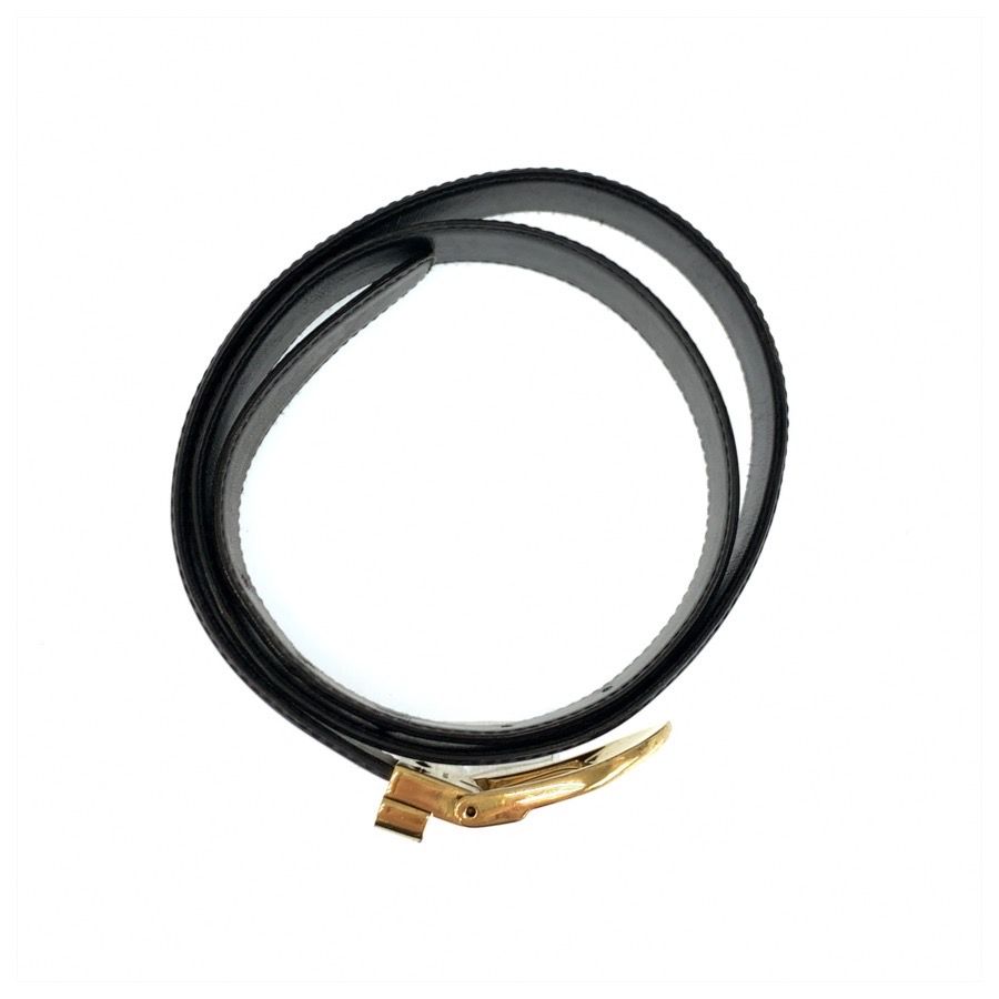 louis vuitton m68332 black belt side view