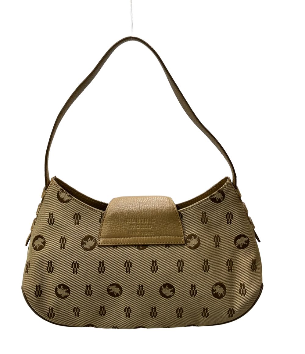 hunting world beige shoulder bag front view