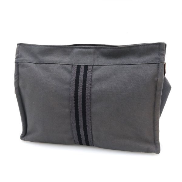 hermes grey bag front view