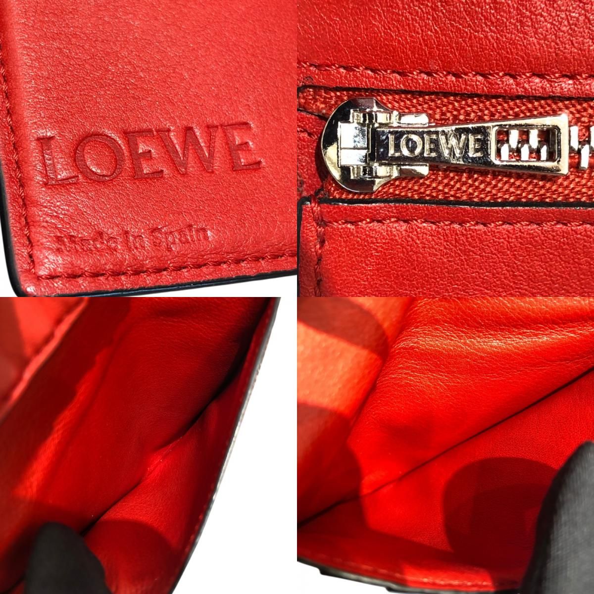 loewe c660s87x01 pink wallet interior details
