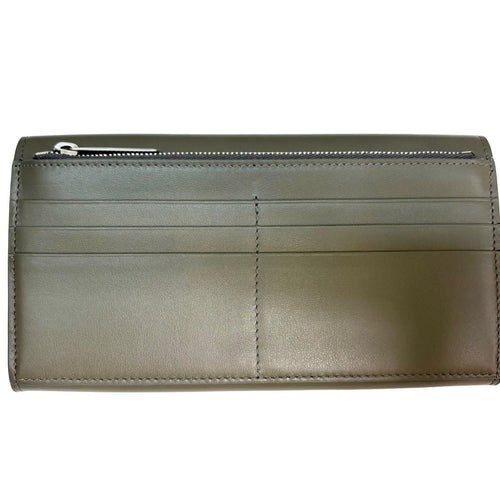 balenciaga grey wallet front view