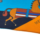 hermes navy / orange scarf accessories included