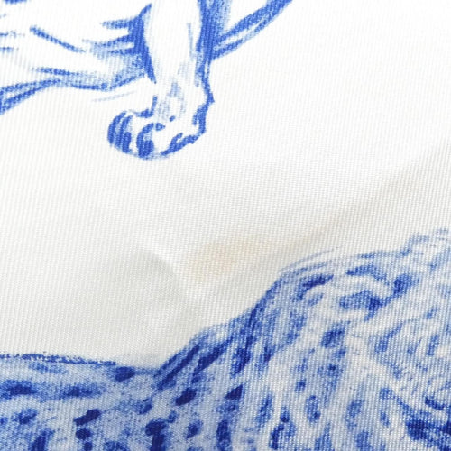 hermes white scarf side view