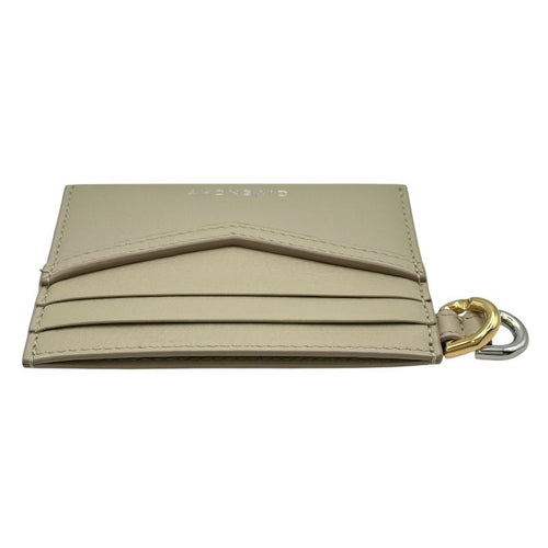 givenchy bb60lpb1q7 beige card holder side view