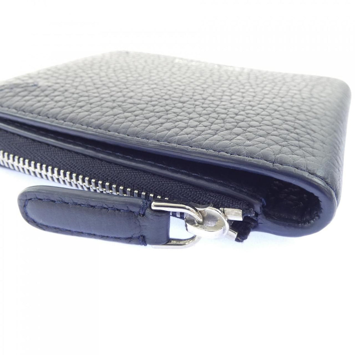 giorgio armani navy wallet side view
