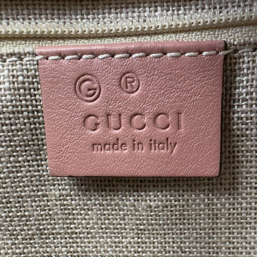 gucci pink tote bag functional details
