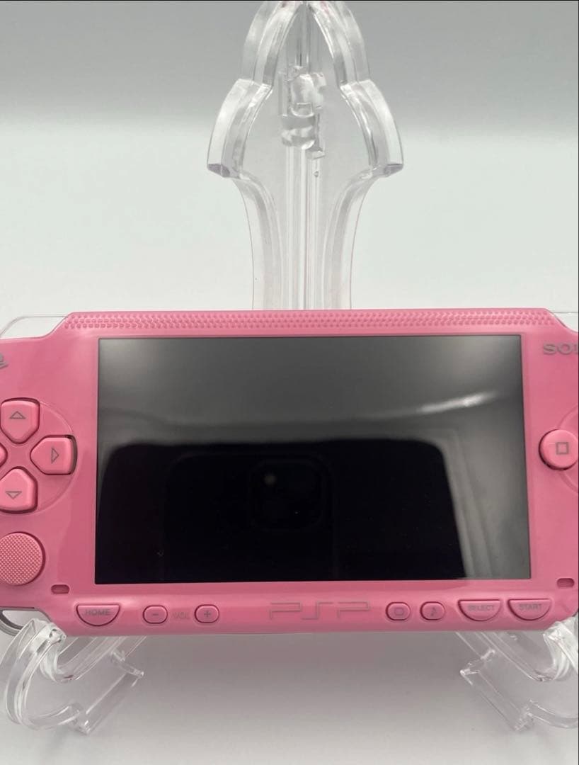sony psp-1000 pink handheld console side view