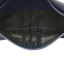 navy wallet interior details