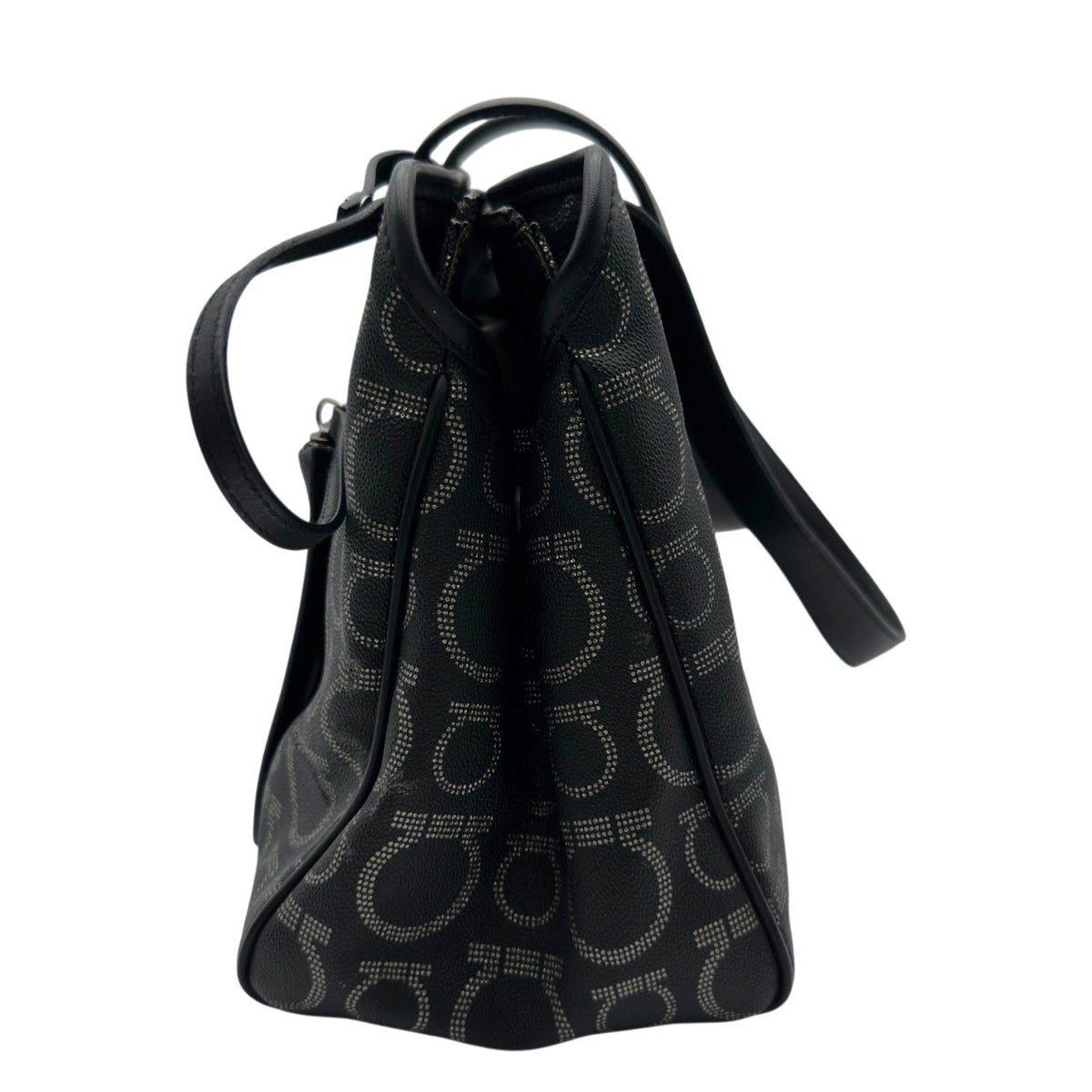 salvatore ferragamo tote bag side view