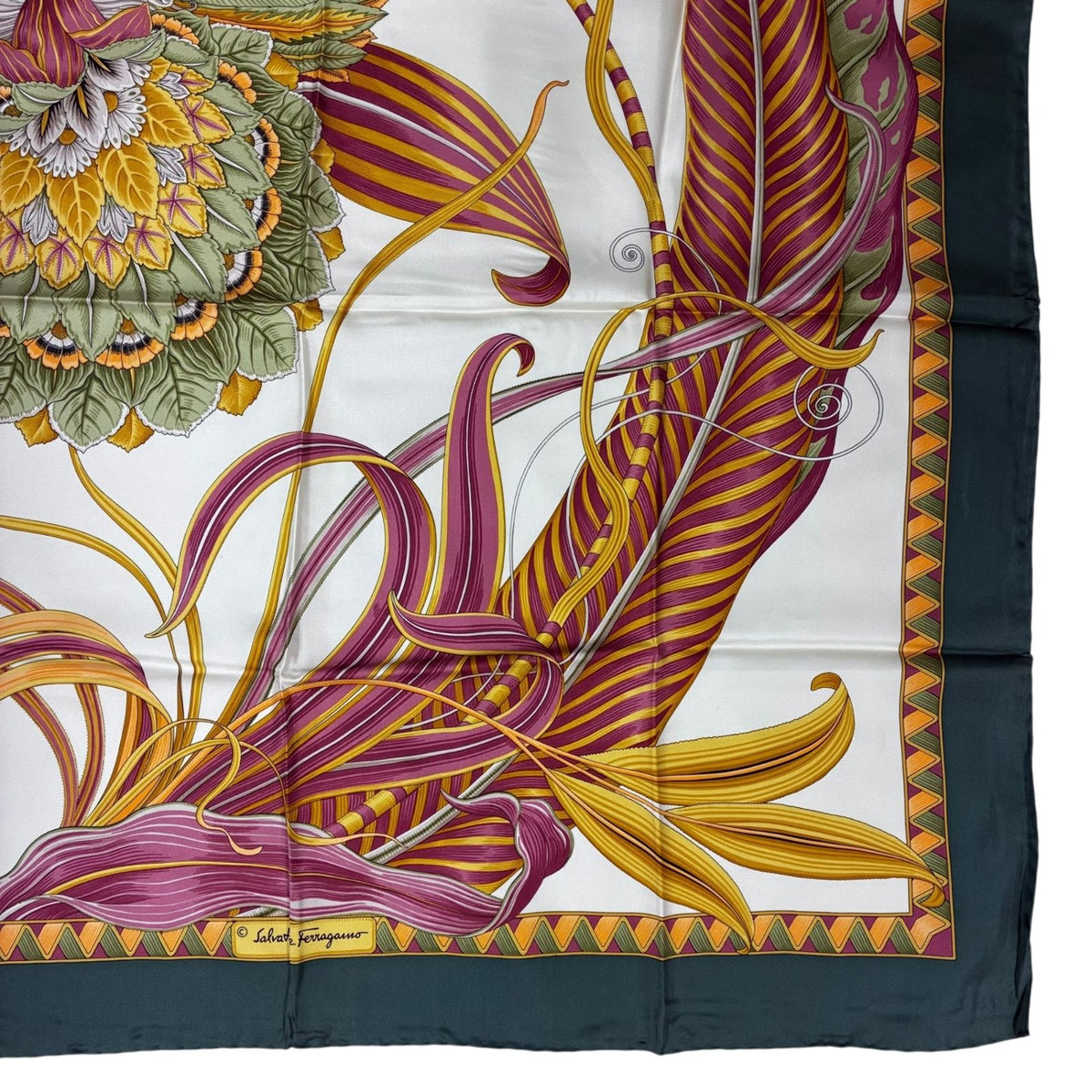 salvatore ferragamo scarf condition details