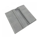 gucci gray / grey wallet side view