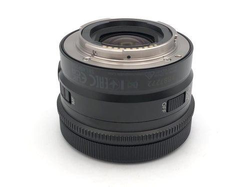 sony sel40f25g lens front view