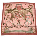hermes pink scarf front view