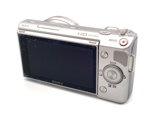 sony nex-5 mirrorless camera front view