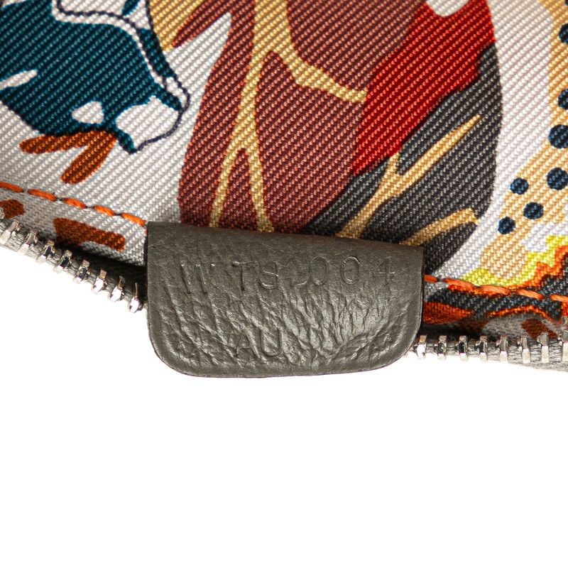 hermes grey coin purse markings and labels