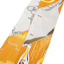 hermes grey scarf side view