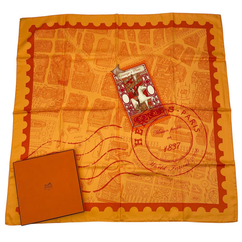 hermes orange scarf