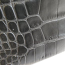 longchamp black handbag side view