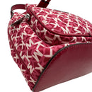 pink handbag functional details