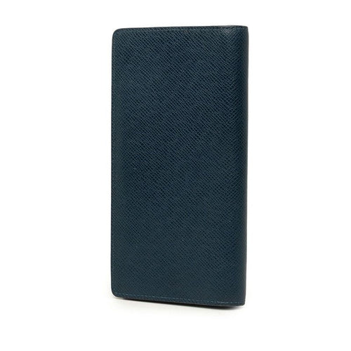 louis vuitton m30502 navy wallet front view