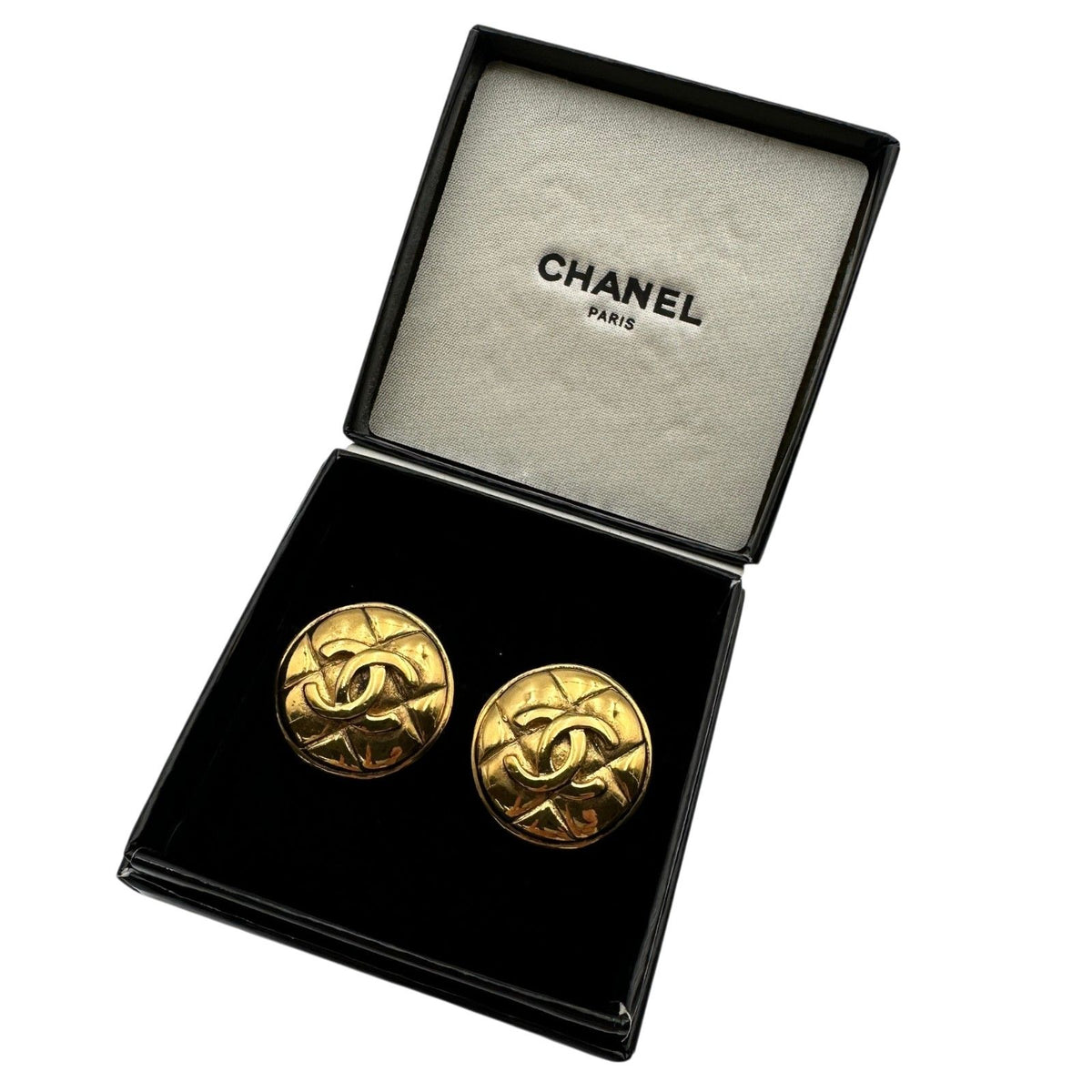 chanel earrings markings and labels