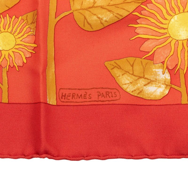 hermes orange scarf side view