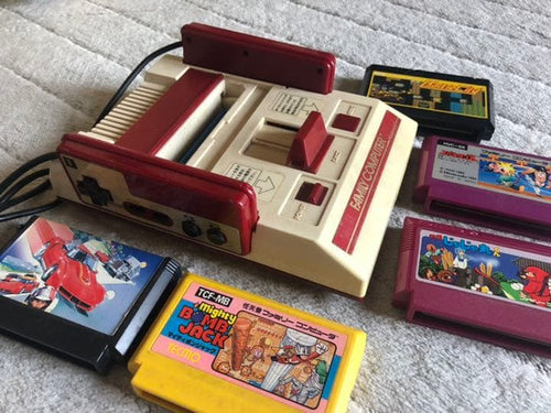 nintendo hvc-001 video game console side view