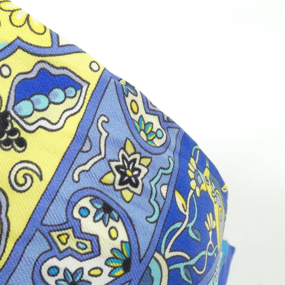 hermes blue scarf rear view