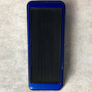 blue / metallic guitar effector front view