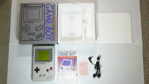nintendo dmg-01 handheld console front view