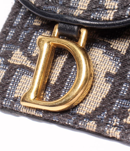 christian dior navy card holder markings and labels