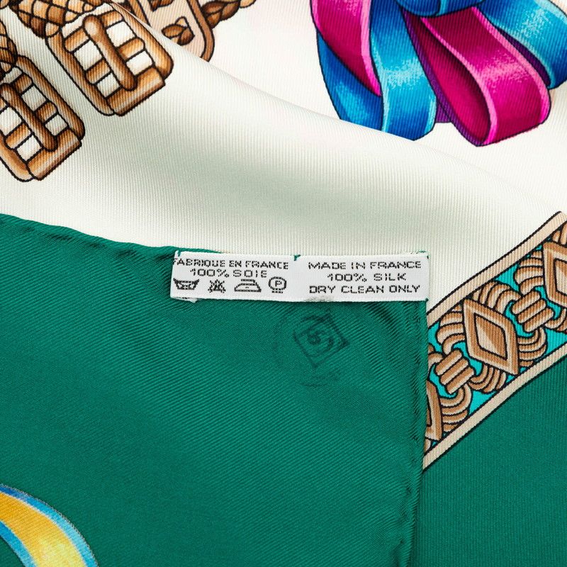 hermes scarf markings and labels