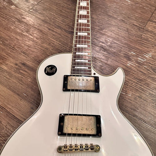 esp electric guitar rear view