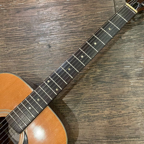 takamine f-90 acoustic guitar rear view