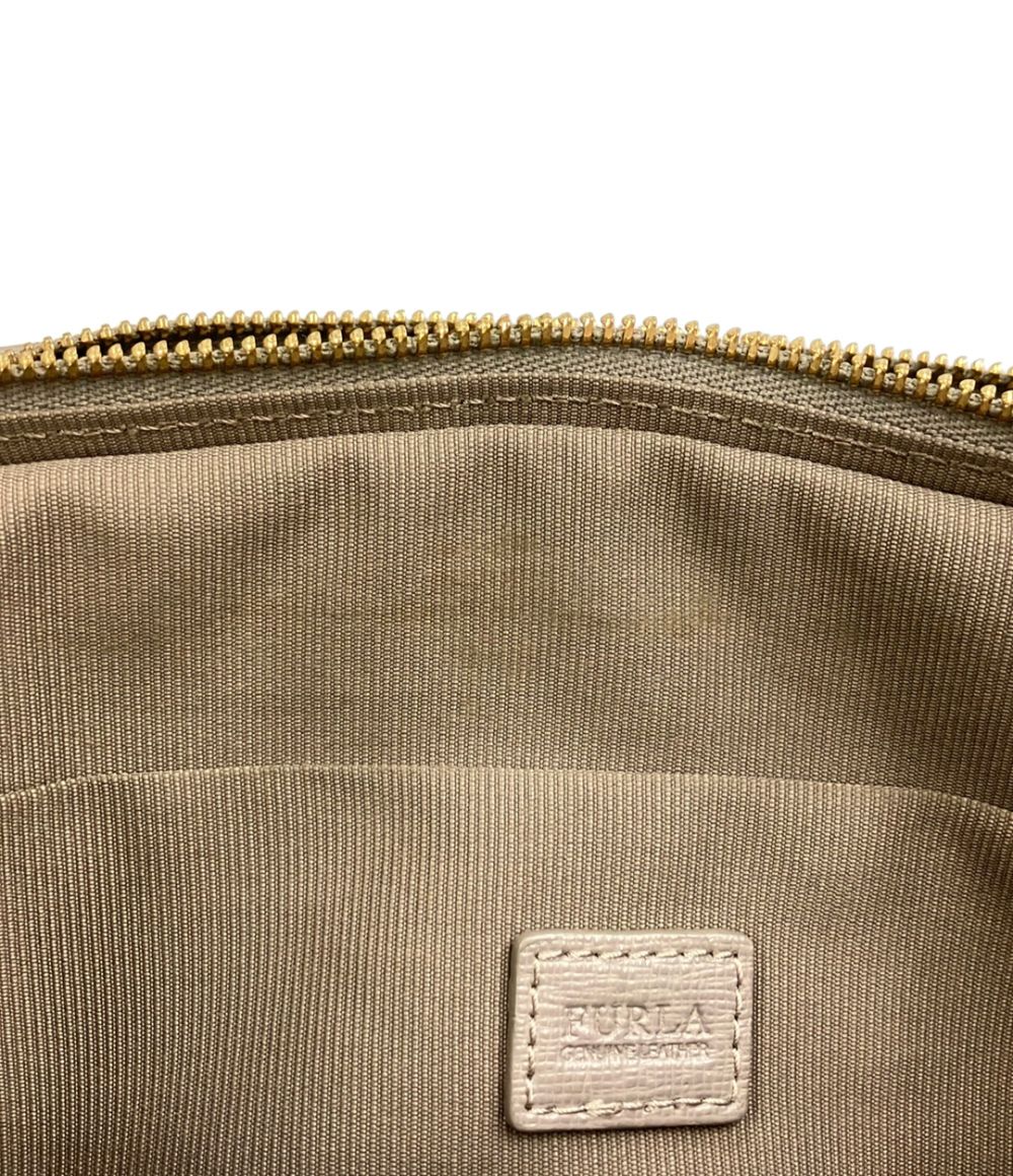 furla grey shoulder bag functional details