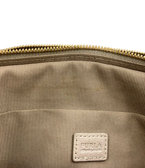 furla grey shoulder bag functional details