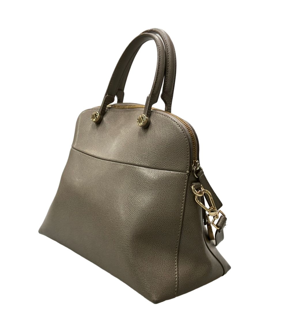 furla grey shoulder bag rear view