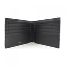 christian dior beige / navy wallet side view