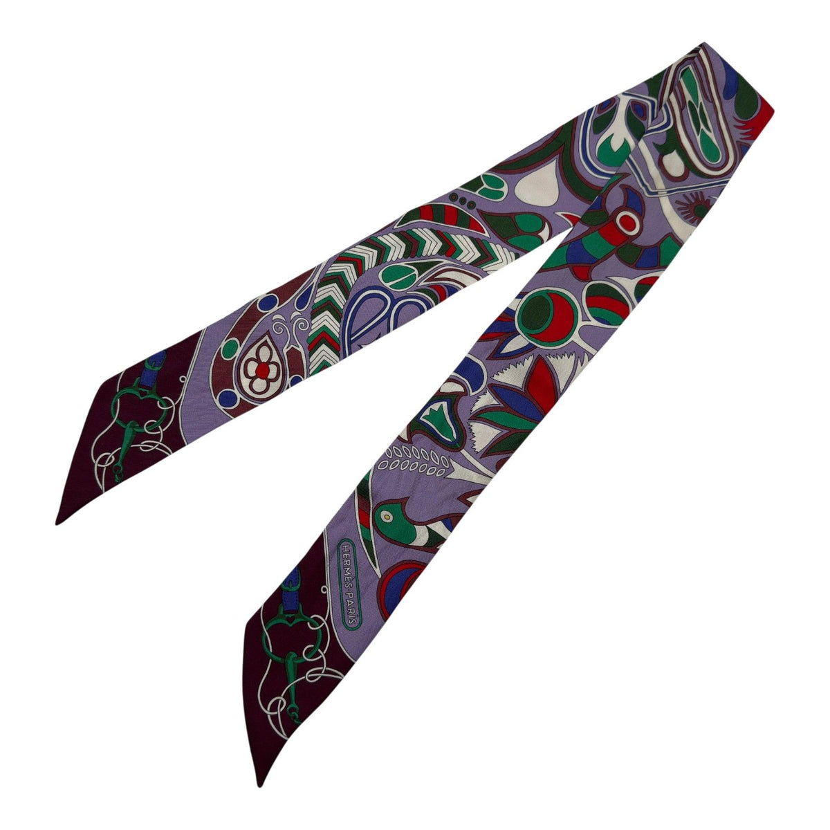 hermes scarf front view
