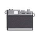 grey compact digital camera front view
