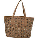 jimmy choo beige tote bag front view