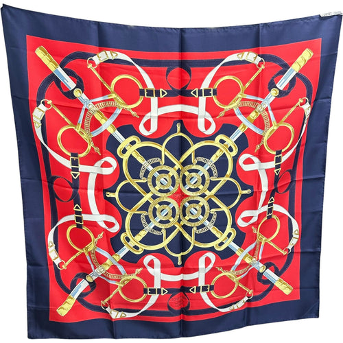 hermes scarf front view