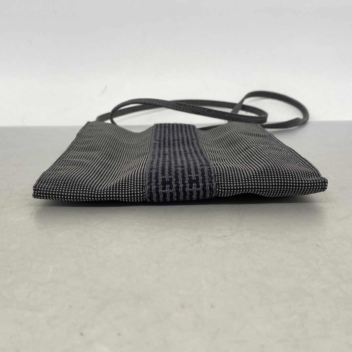 hermes grey shoulder bag rear view