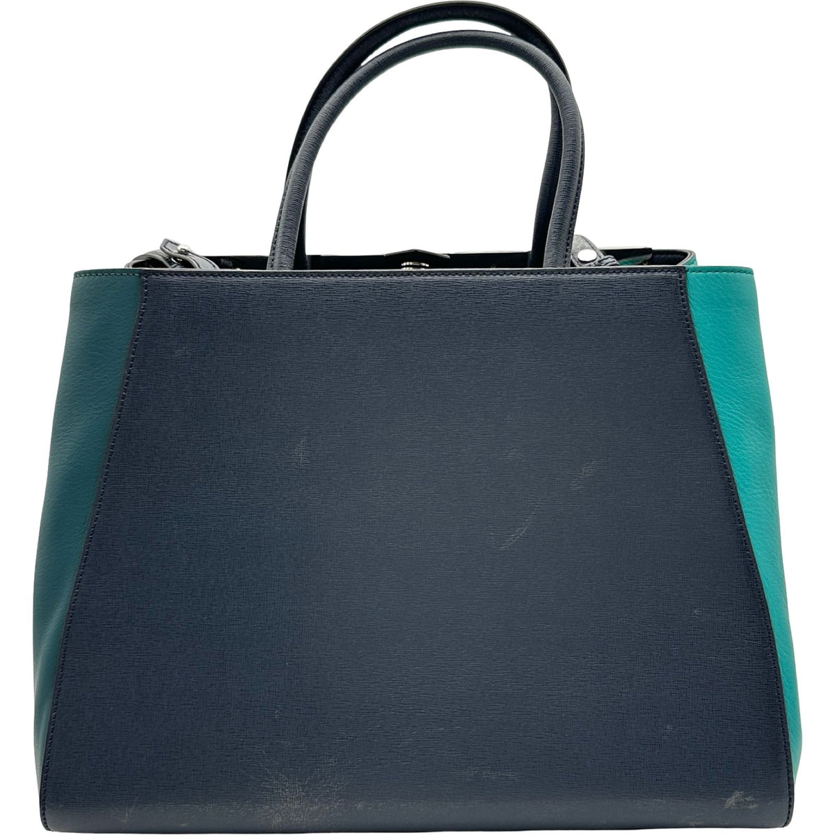 fendi 8bh250 navy shoulder bag rear view