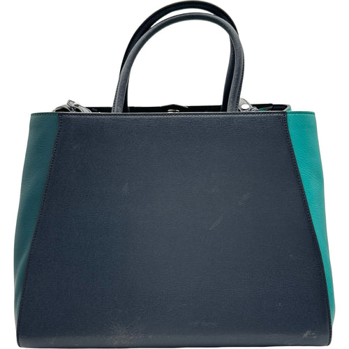 fendi 8bh250 navy shoulder bag rear view